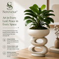 Serevexa™ AuraStack Botanical Planter – Modern Sculptural Greenery for Elevated Interiors