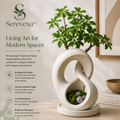 Serevexa™ FlowForm Infinity Planter – Sculptural Greenery Designed for Contemporary Living